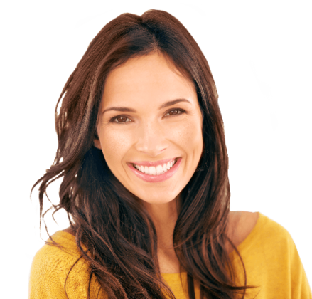 a woman smiling after Pigmentation treatment