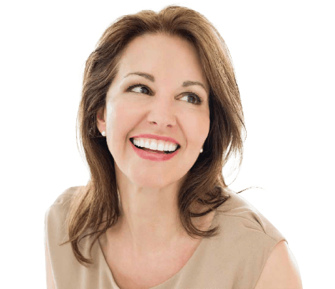 Woman Smiling After SmoothGlo Treatment