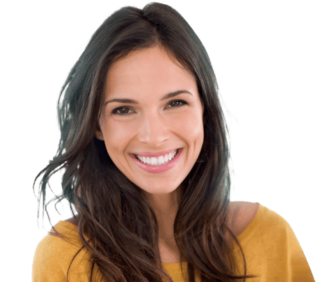Woman smiling after SmoothGlo Treatment